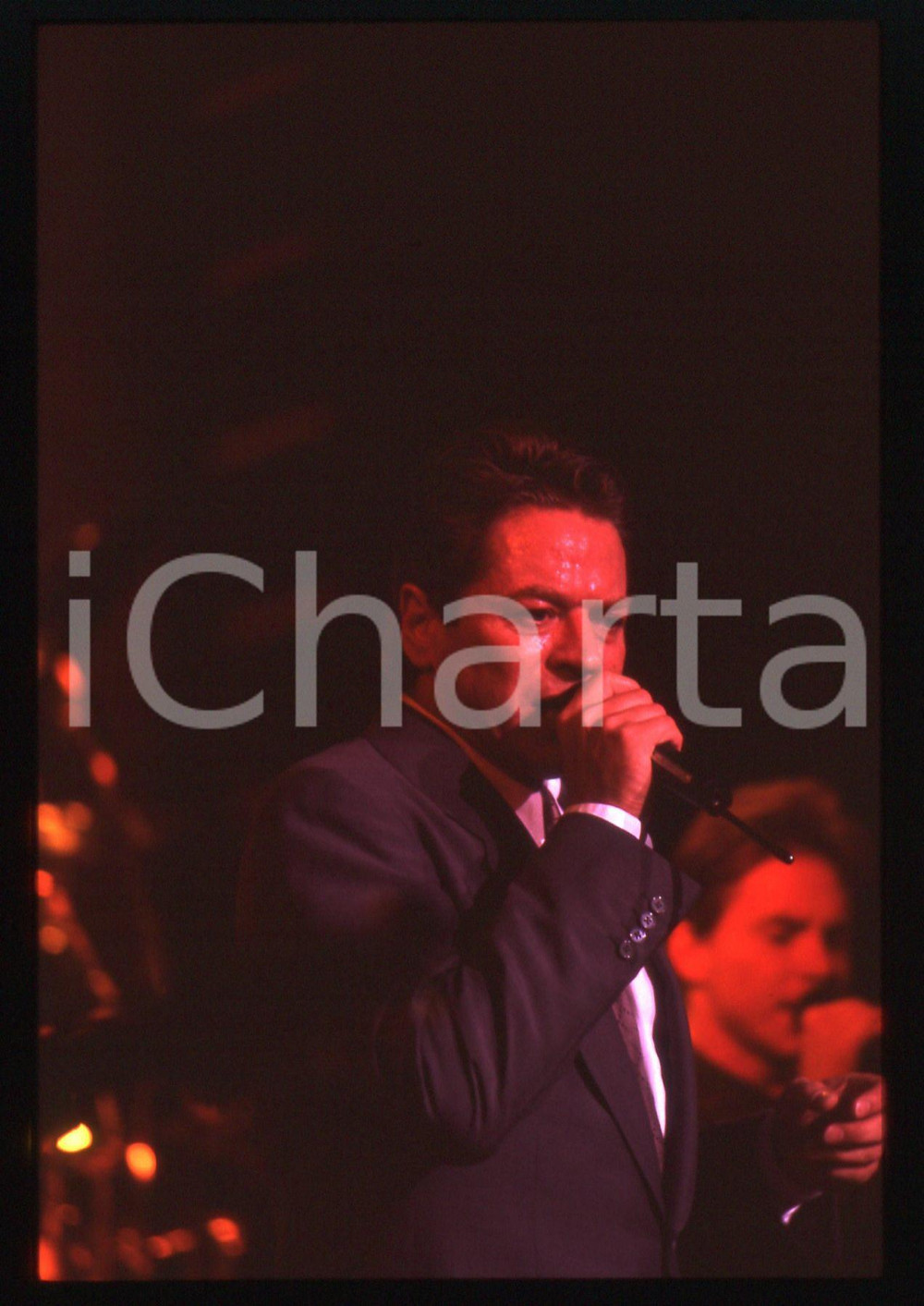35mm vintage slide* 1990ca MUSICA Robert PALMER Ritratto del cantante (62)