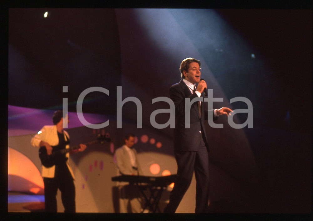35mm vintage slide* 1989 BARI AZZURRO 89 Robert PALMER al Teatro Petruzzelli 17