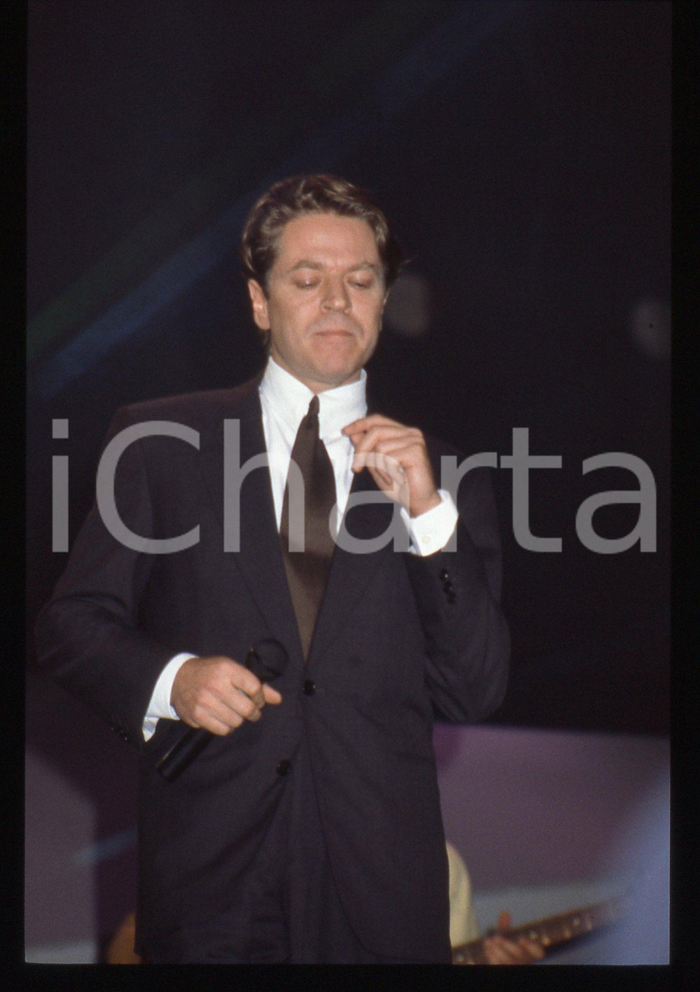 35mm vintage slide* 1989 BARI AZZURRO 89 Robert PALMER al Teatro Petruzzelli 26