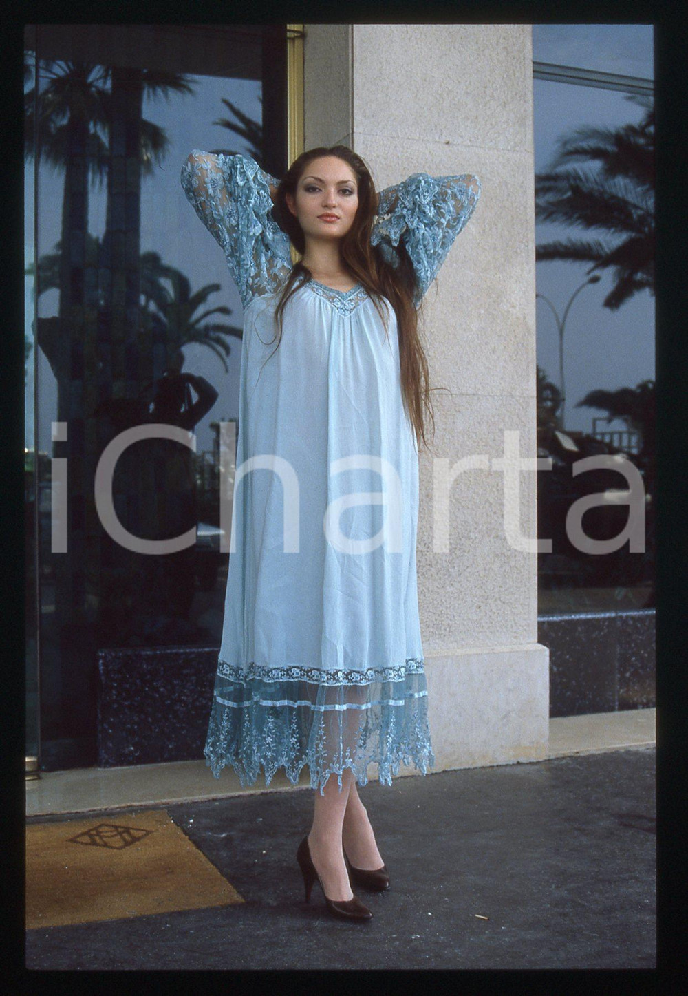 35mm vintage slide* 1985ca FRANCIA Moune DUVIVIER sosia di Maria CALLAS (5)