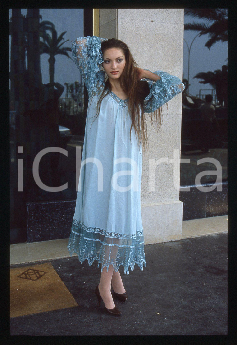 35mm vintage slide* 1985ca FRANCIA Moune DUVIVIER sosia di Maria CALLAS (7)