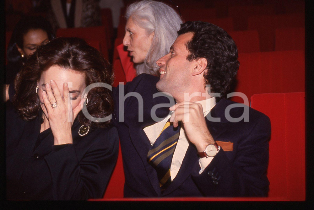 35mm vintage slide* 1990ca ITALIA COSTUME Maria Rosaria OMAGGIO a un evento (3)