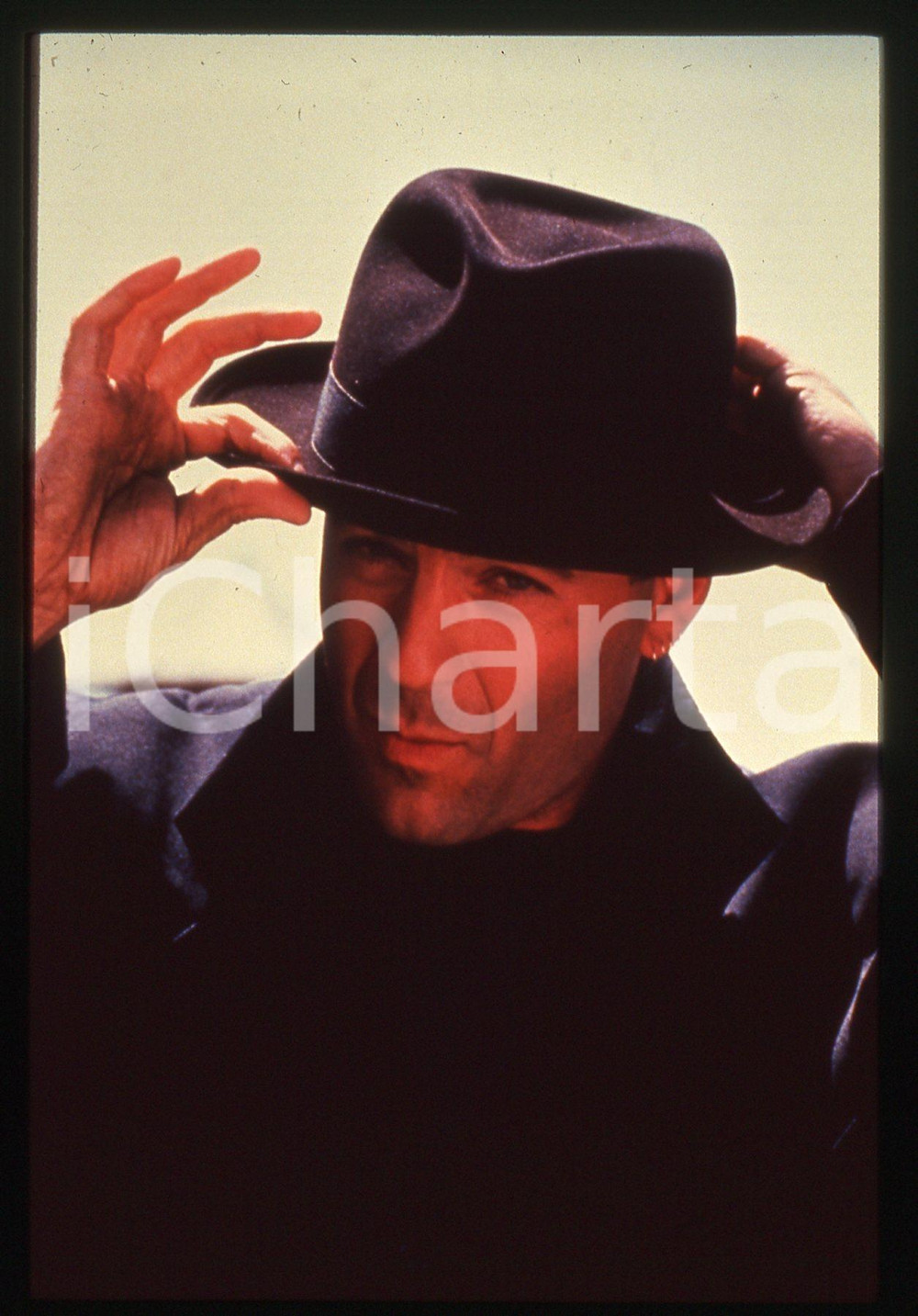 35mm vintage slide* 1991 HUDSON HAWK Bruce WILLIS in una scena del film (1)