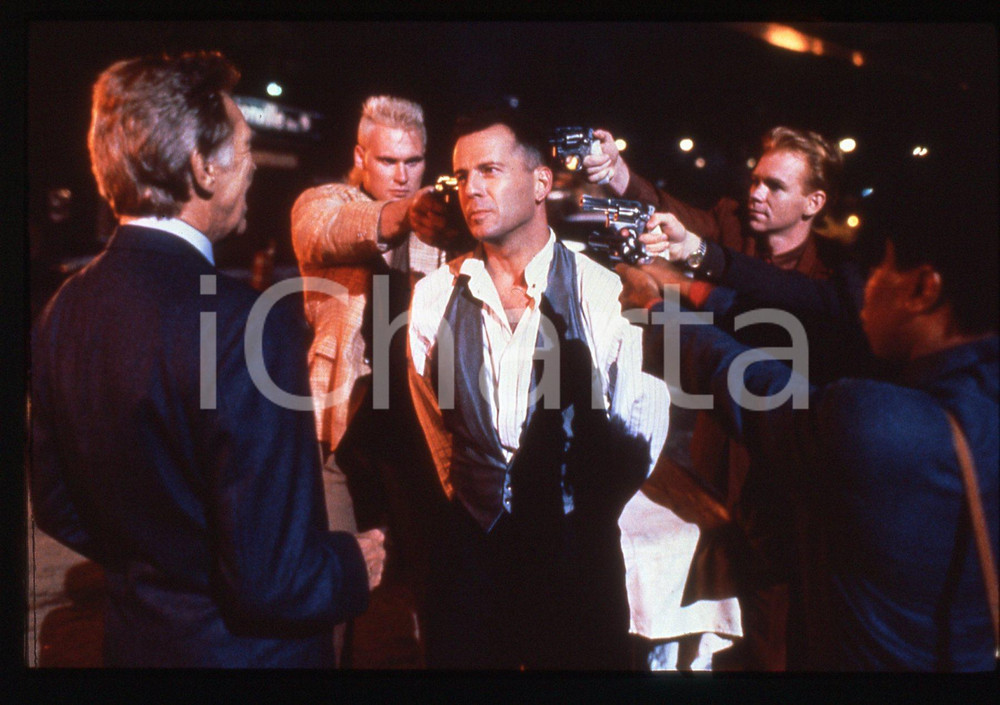 35mm vintage slide* 1991 HUDSON HAWK Bruce WILLIS in una scena del film (8)
