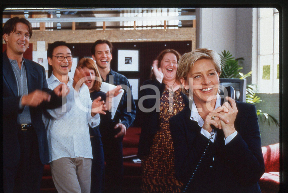 35mm vintage slide* 1999 EDTV Ellen DEGENERES in una scena del film (2)