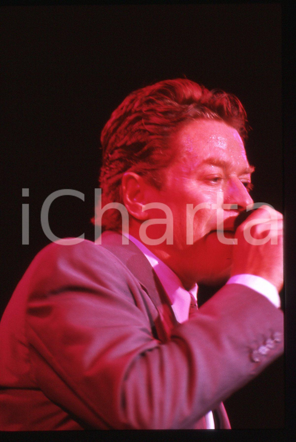35mm vintage slide* 1990ca MUSICA Robert PALMER Ritratto del cantante (74)