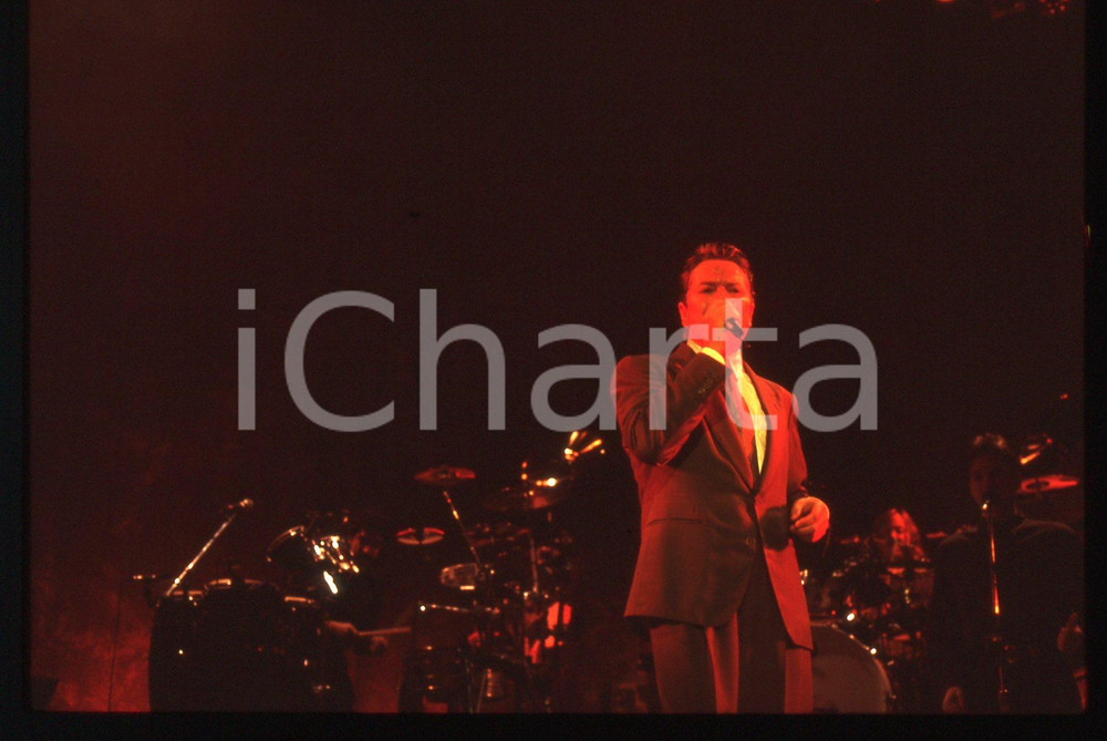 35mm vintage slide* 1990ca MUSICA Robert PALMER Ritratto del cantante (75)