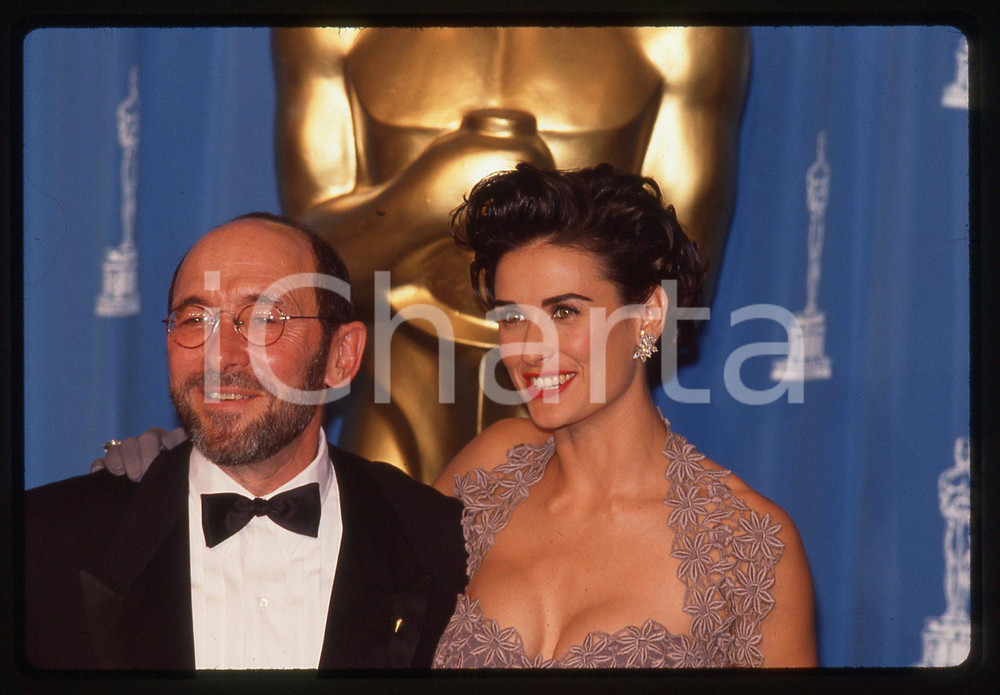 35mm vintage slide* 1992 ACADEMY AWARDS Demi MOORE e Albert WOLSKY (2)