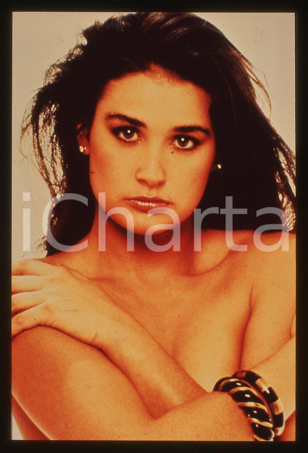 35mm vintage slide* 1995ca COSTUME Demi MOORE in topless Ritratto (3)