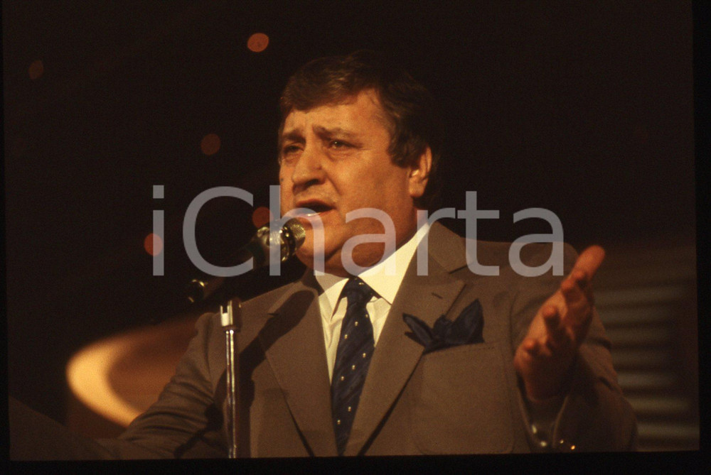 35mm vintage slide* 1985ca ITALIA COSTUME Mario MEROLA Ritratto del cantante (1)