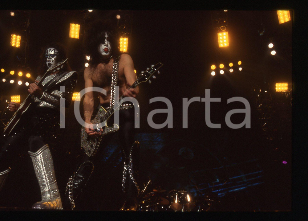 35mm vintage slide* 1999 FORUM DI ASSAGO Paul STANLEY Ace FREHLEY dei KISS (6)