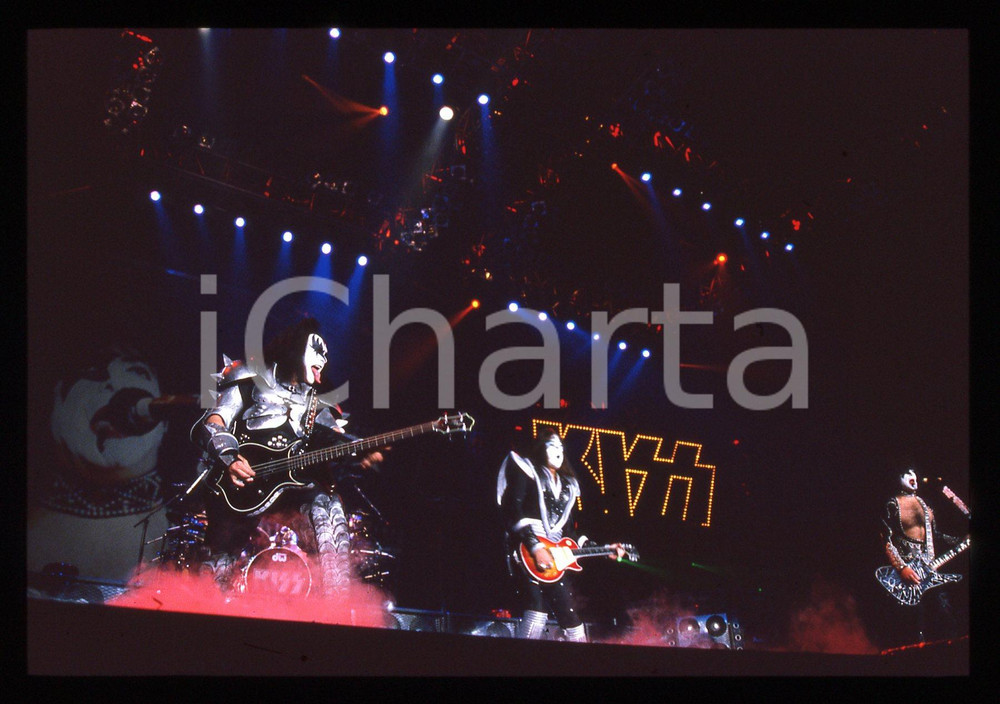 35mm vintage slide* 1999 FORUM ASSAGO KISS Gene SIMMONS Ace FREHLEY Paul STANLEY