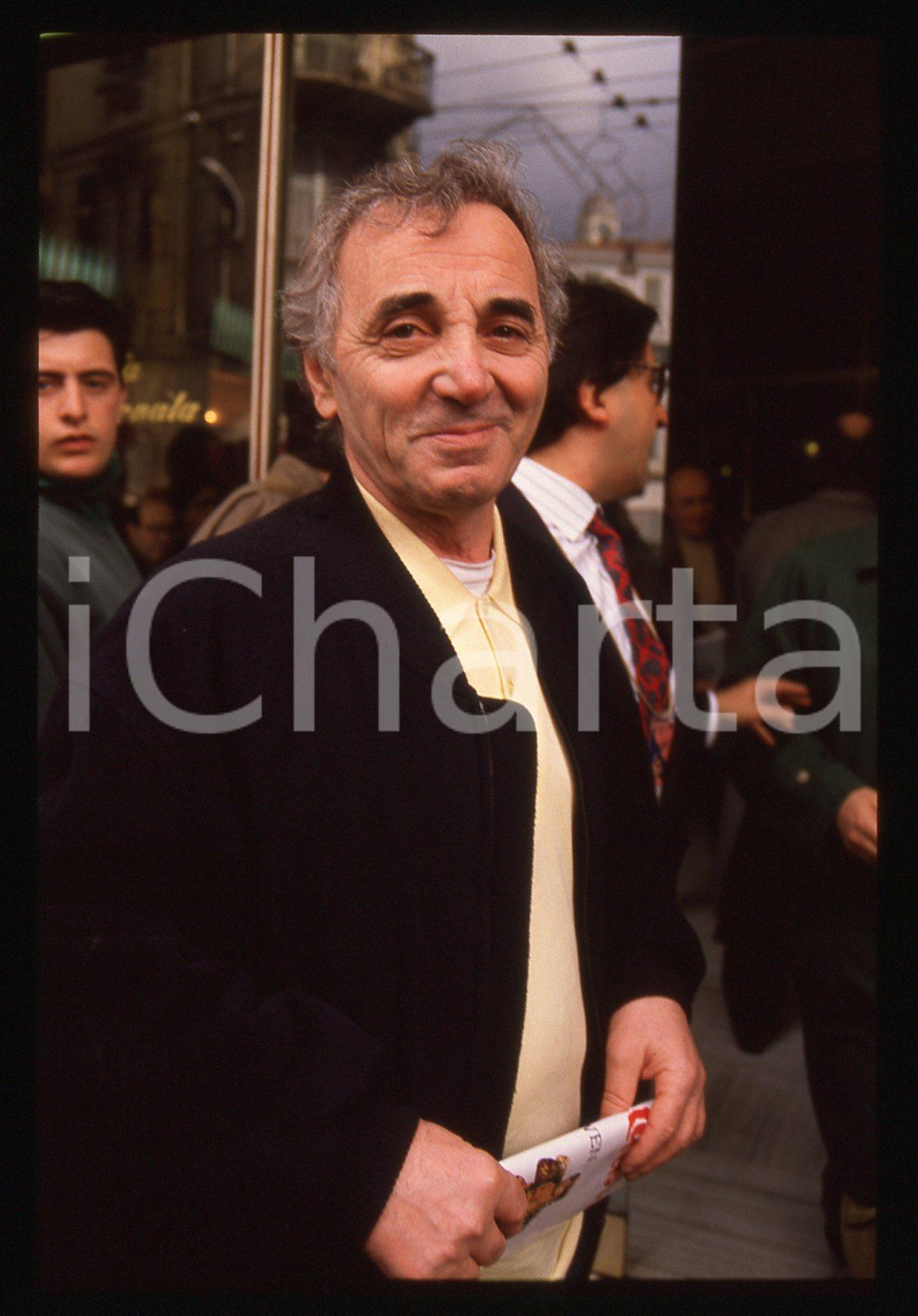 35mm vintage slide* 1989 FESTIVAL DI SANREMO Charles AZNAVOUR Ritratto (9)