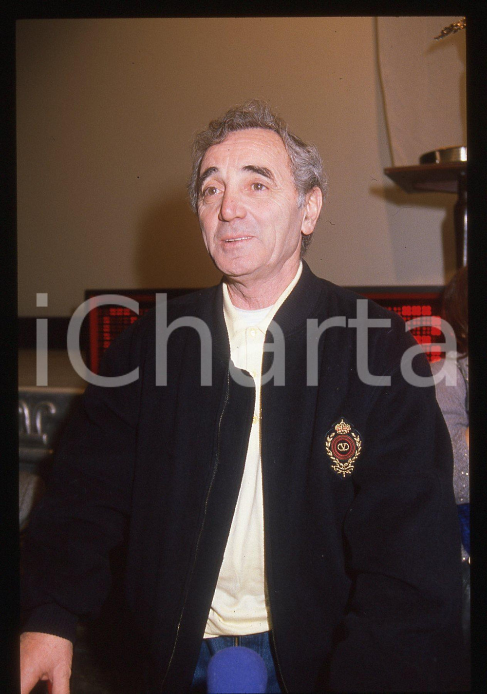 35mm vintage slide* 1989 FESTIVAL DI SANREMO Charles AZNAVOUR Ritratto (11)
