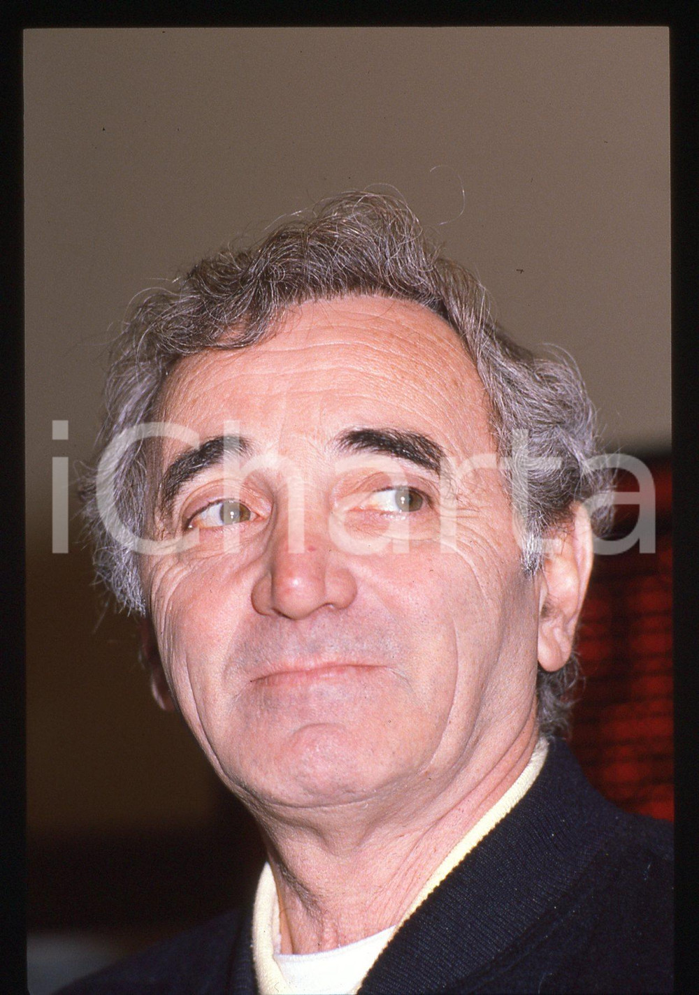 35mm vintage slide* 1989 FESTIVAL DI SANREMO Charles AZNAVOUR Ritratto (14)