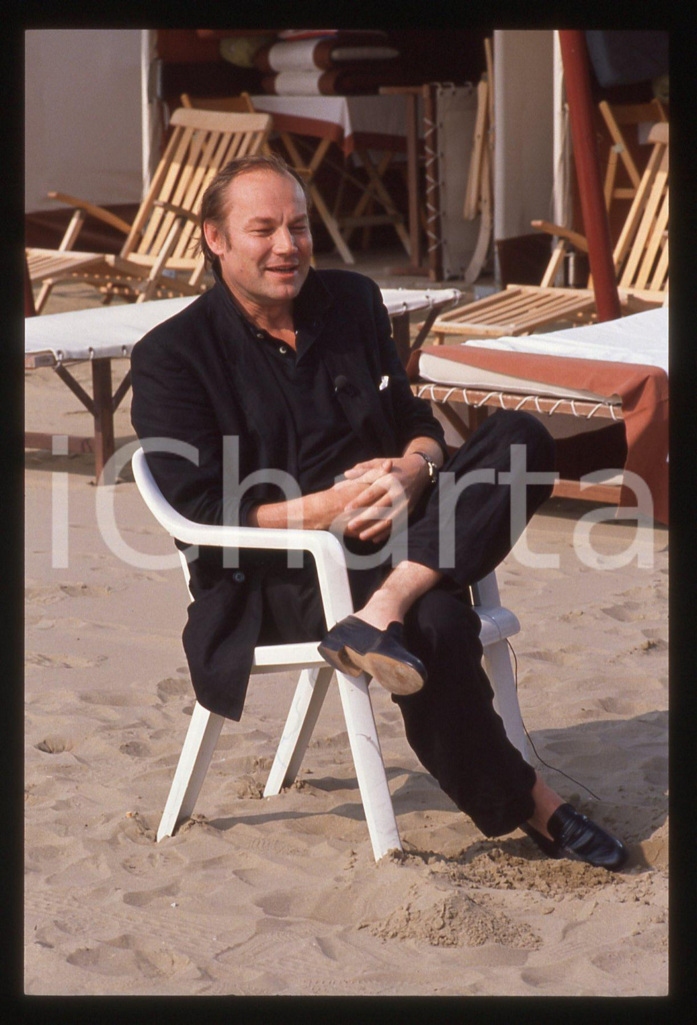 35mm vintage slide* 1989 VENEZIA Klaus Maria BRANDAUER Ritratto dell'attore (54)