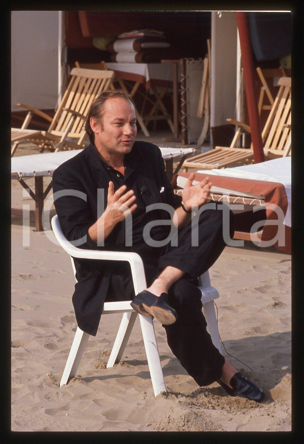 35mm vintage slide* 1989 VENEZIA Klaus Maria BRANDAUER Ritratto dell'attore (55)