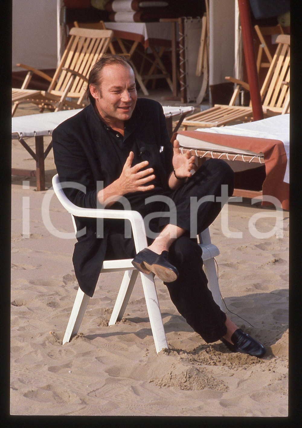 35mm vintage slide* 1989 VENEZIA Klaus Maria BRANDAUER Ritratto dell'attore (63)