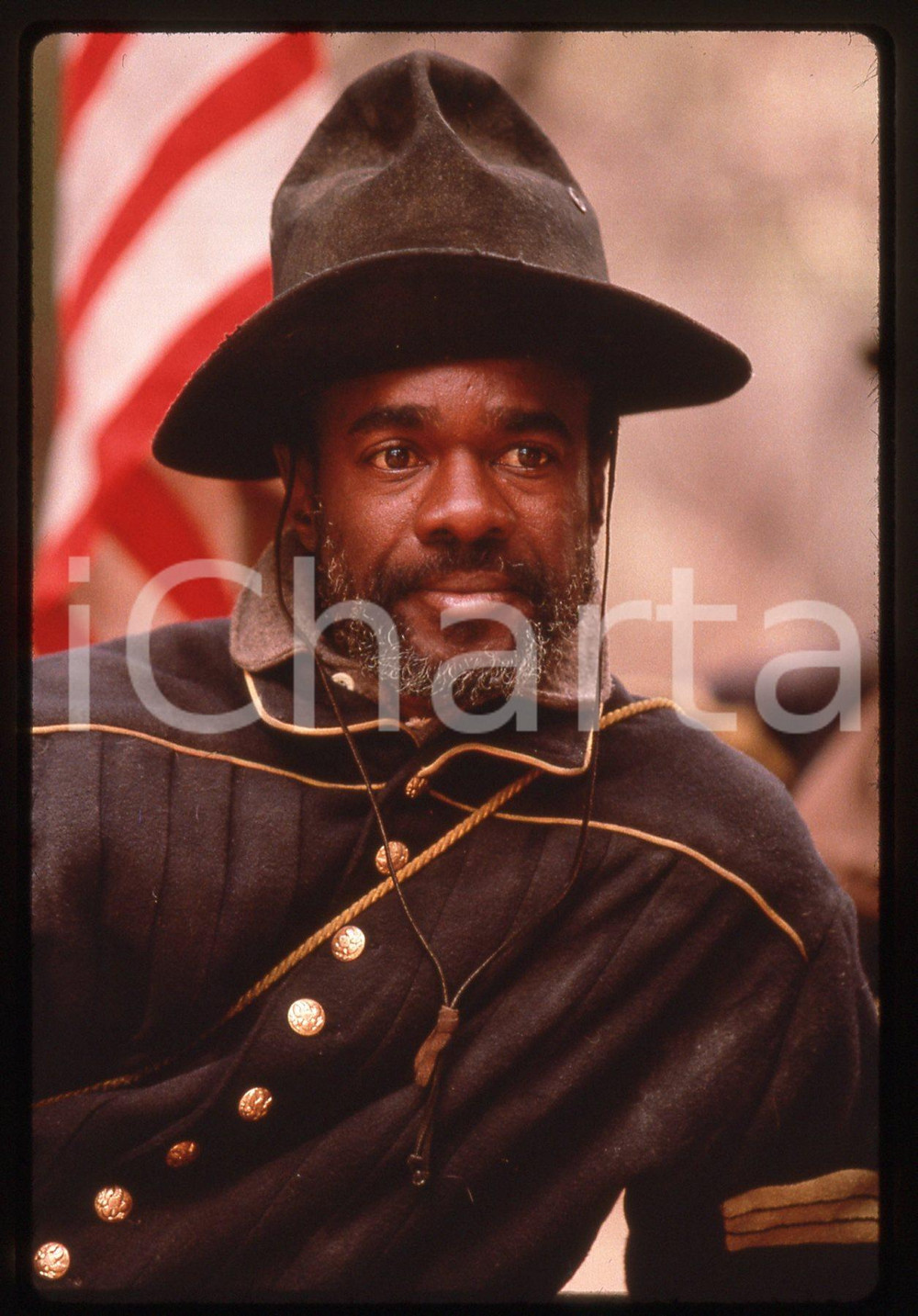 35mm vintage slide* 1997 BUFFALO SOLDIERS Glynn TURMAN in una scena del film 2