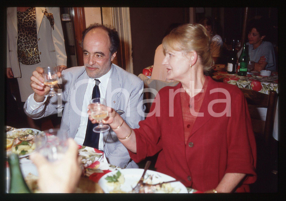 35mm vintage slide* 1995ca ROMA Manuel DE SICA al ristorante Il Melarancio (11)