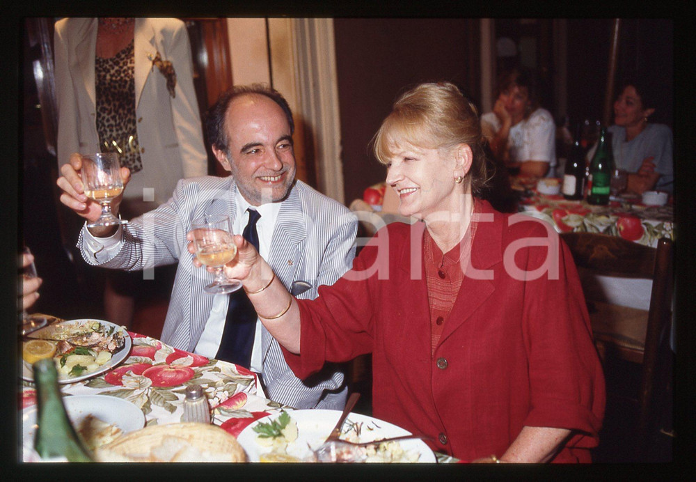 35mm vintage slide* 1995ca ROMA Manuel DE SICA al ristorante Il Melarancio (12)