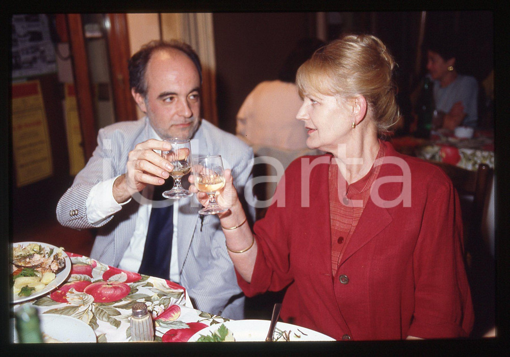 35mm vintage slide* 1995ca ROMA Manuel DE SICA al ristorante Il Melarancio (13)