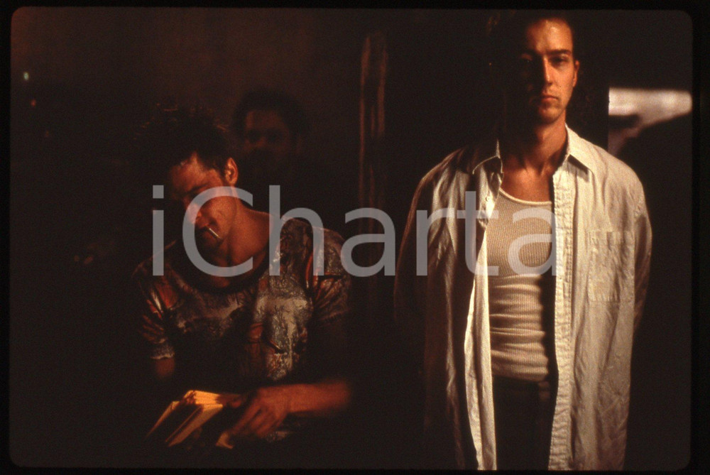 35mm vintage slide* 1999 FLIGHT CLUB Brad PITT Edward NORTON Scena del Film (1)