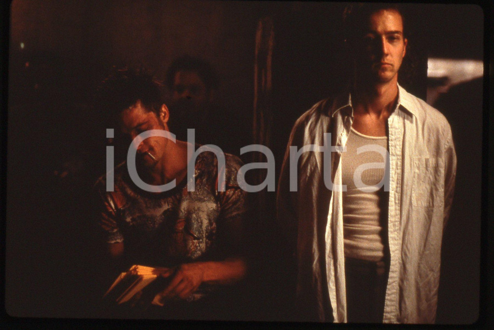 35mm vintage slide* 1999 FLIGHT CLUB Brad PITT Edward NORTON Scena del Film (2)