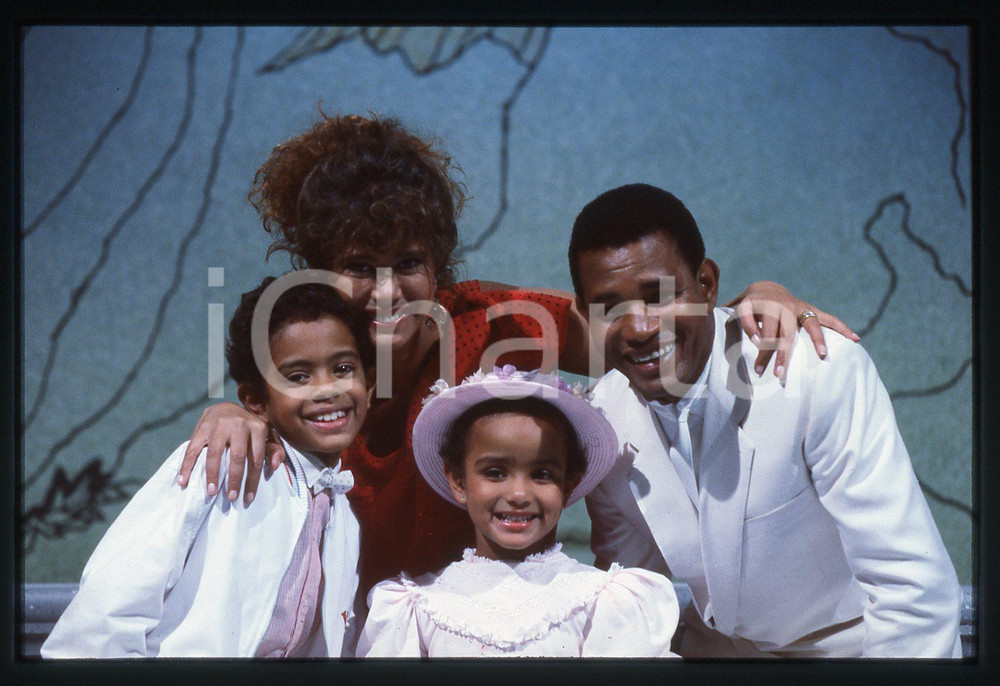 Fotografia d epoca originale 35mm vintage slide 1984 TE LO DO IO IL BRASILE Jair e Jairzinho RODRIGUES 33 1