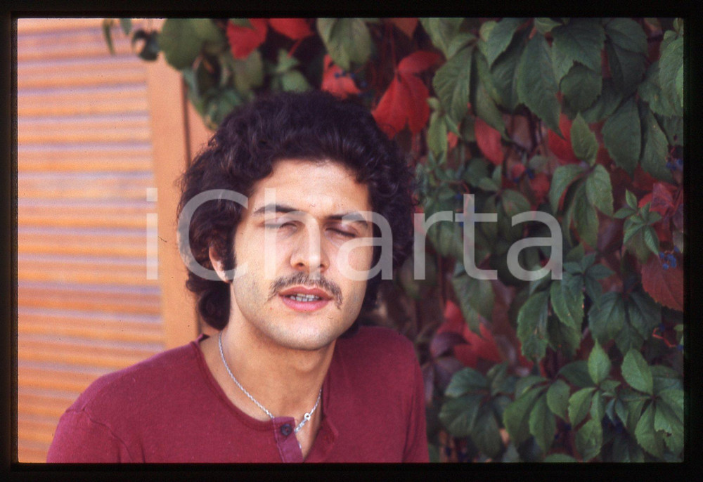 35mm vintage slide* 1980ca ITALIA COSTUME Tito SCHIPA JR Ritratto cantautore 6