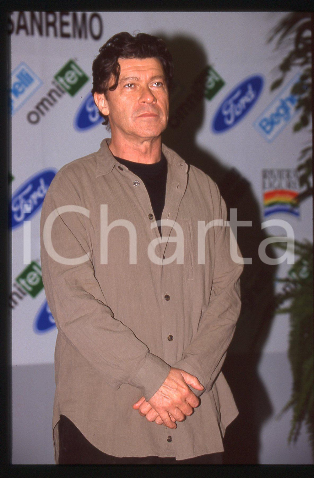 35mm vintage slide* 1995 SANREMO Robbie ROBERTSON Ritratto del musicista (8)