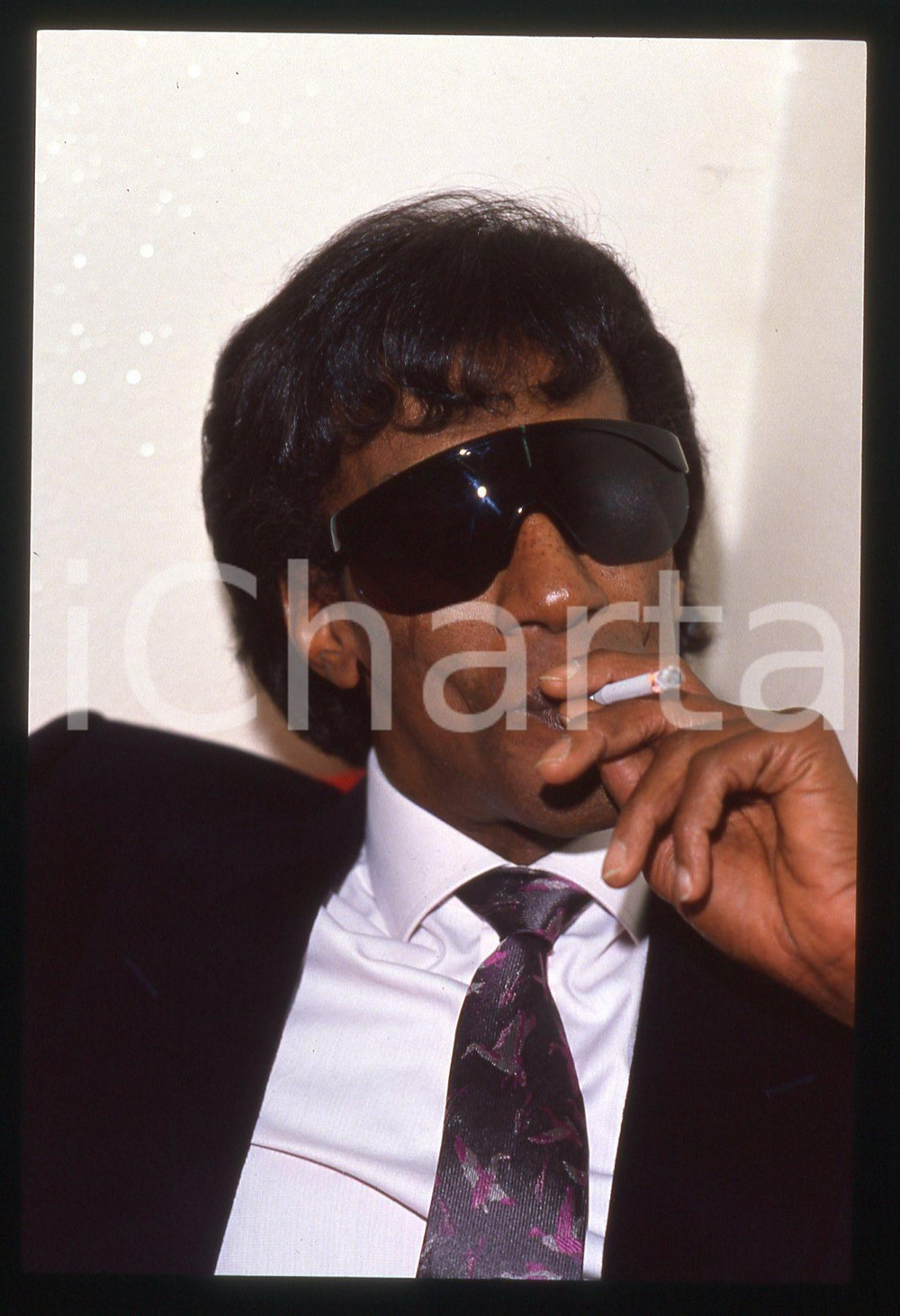 35mm vintage slide* 1985ca ITALIA COSTUME Rocky ROBERTS Ritratto del cantante 14