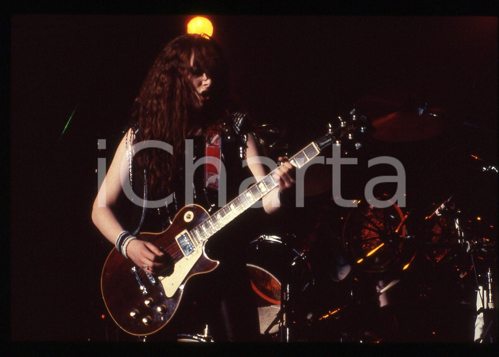 35mm vintage slide* 1985ca MUSICA Jody TURNER delle ROCK GODDESS in concerto 4