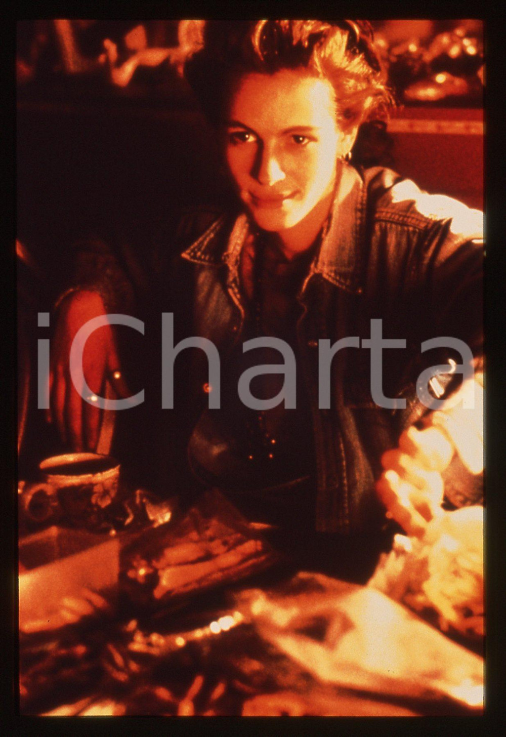 Fotografia d epoca originale 35mm vintage slide 1991 DYING YOUNG Julia ROBERTS in una scena del Film 1 1