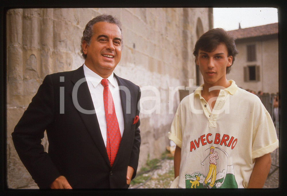35mm vintage slide* 1987 ARENA DI VERONA Vittorio e Andrea SALVETTI Ritratto (1)