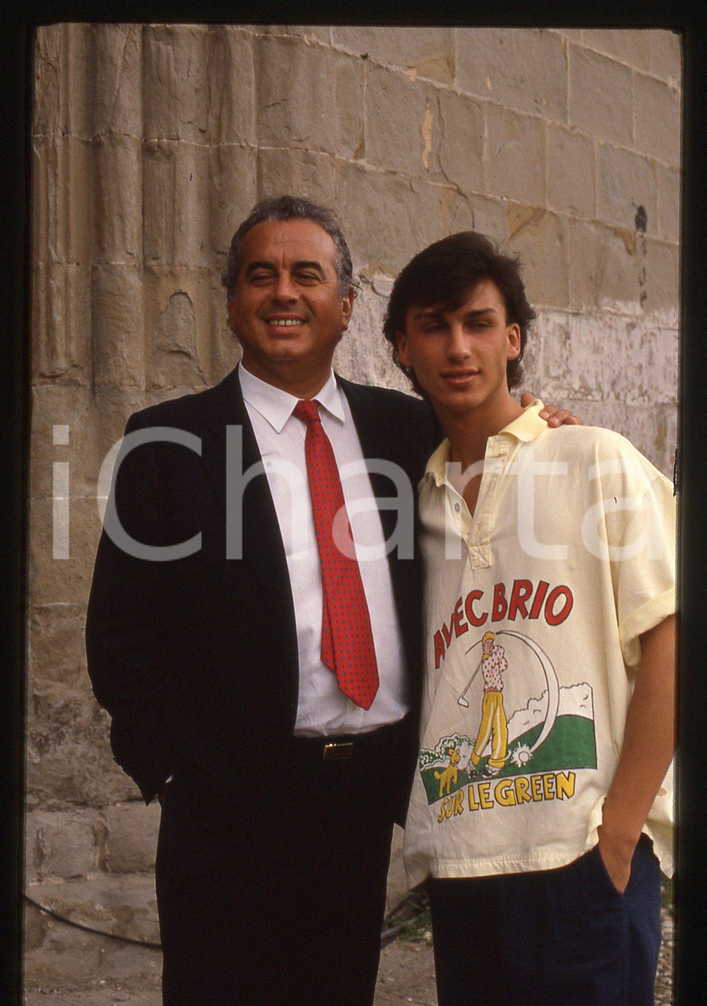 35mm vintage slide* 1987 ARENA DI VERONA Vittorio e Andrea SALVETTI Ritratto (2)