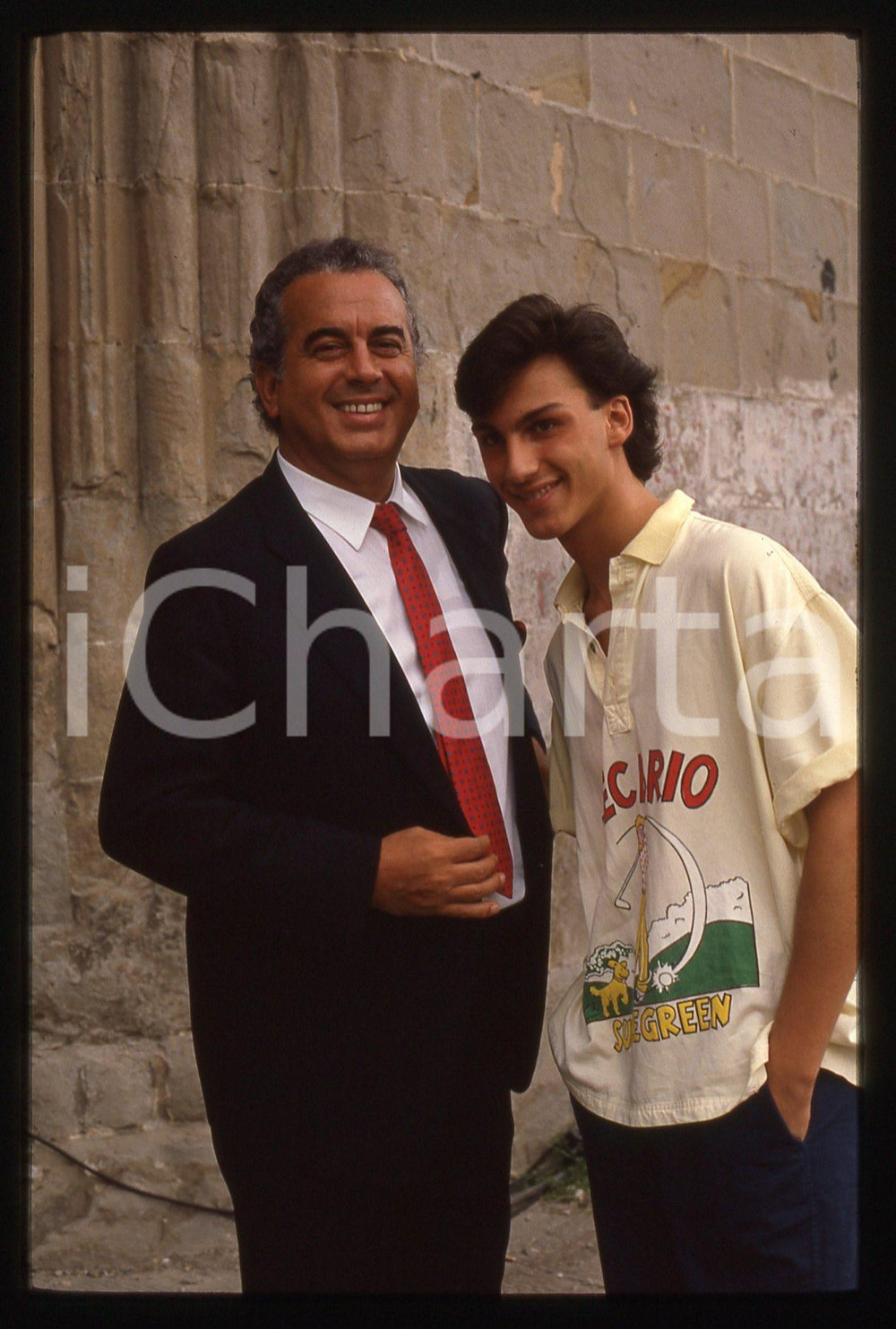 35mm vintage slide* 1987 ARENA DI VERONA Vittorio e Andrea SALVETTI Ritratto (4)