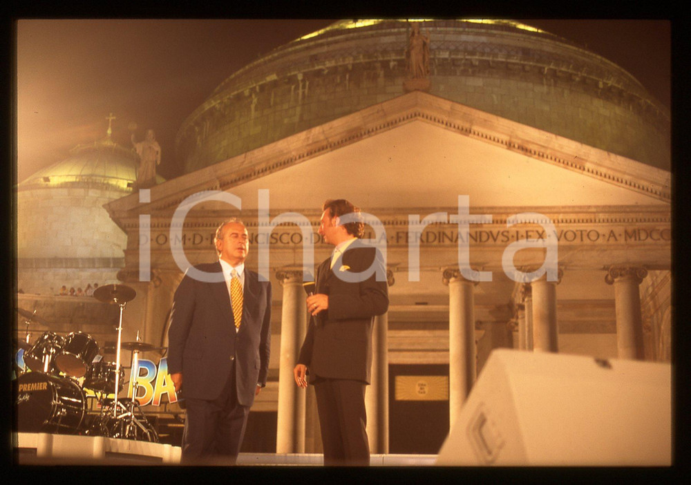 35mm vintage slide* 1996 NAPOLI - FESTIVALBAR Vittorio SALVETTI e AMADEUS