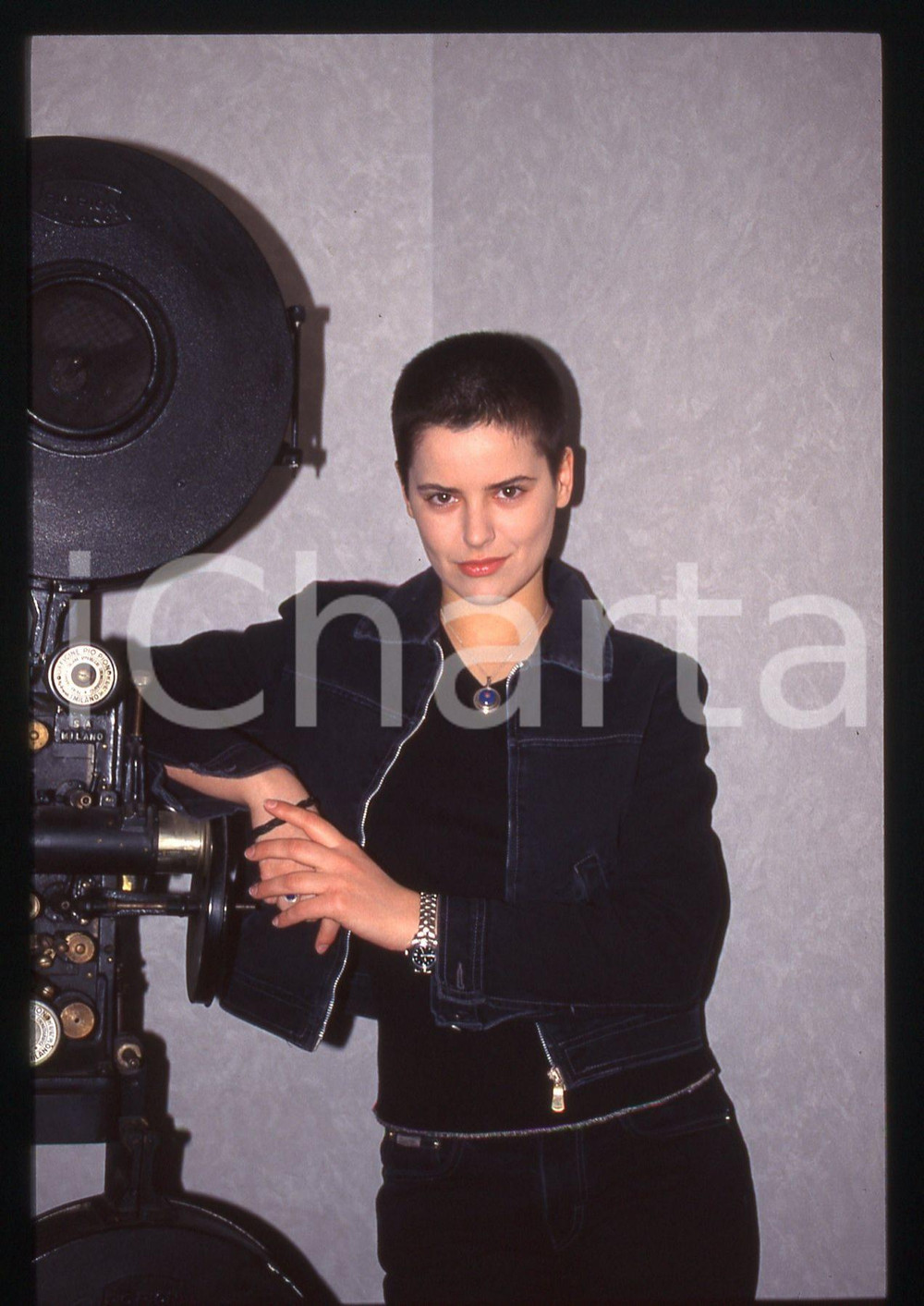 35mm vintage slide* 1997 SANREMO Silvia SALEMI Ritratto della cantante (4)