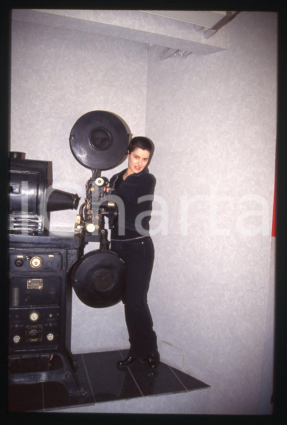 35mm vintage slide* 1997 SANREMO Silvia SALEMI Ritratto della cantante (13)