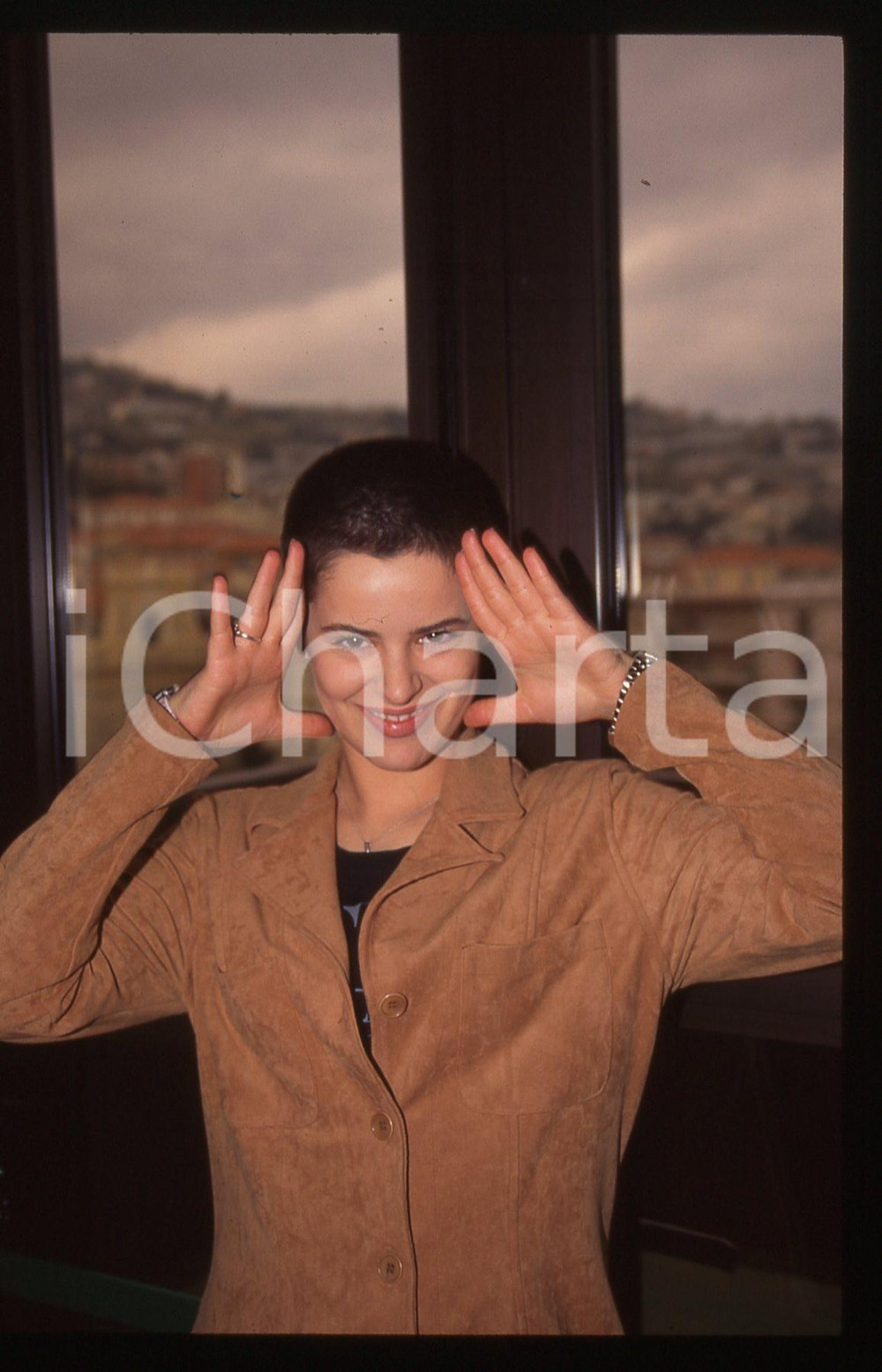 35mm vintage slide* 1997 SANREMO Silvia SALEMI Ritratto della cantante (24)