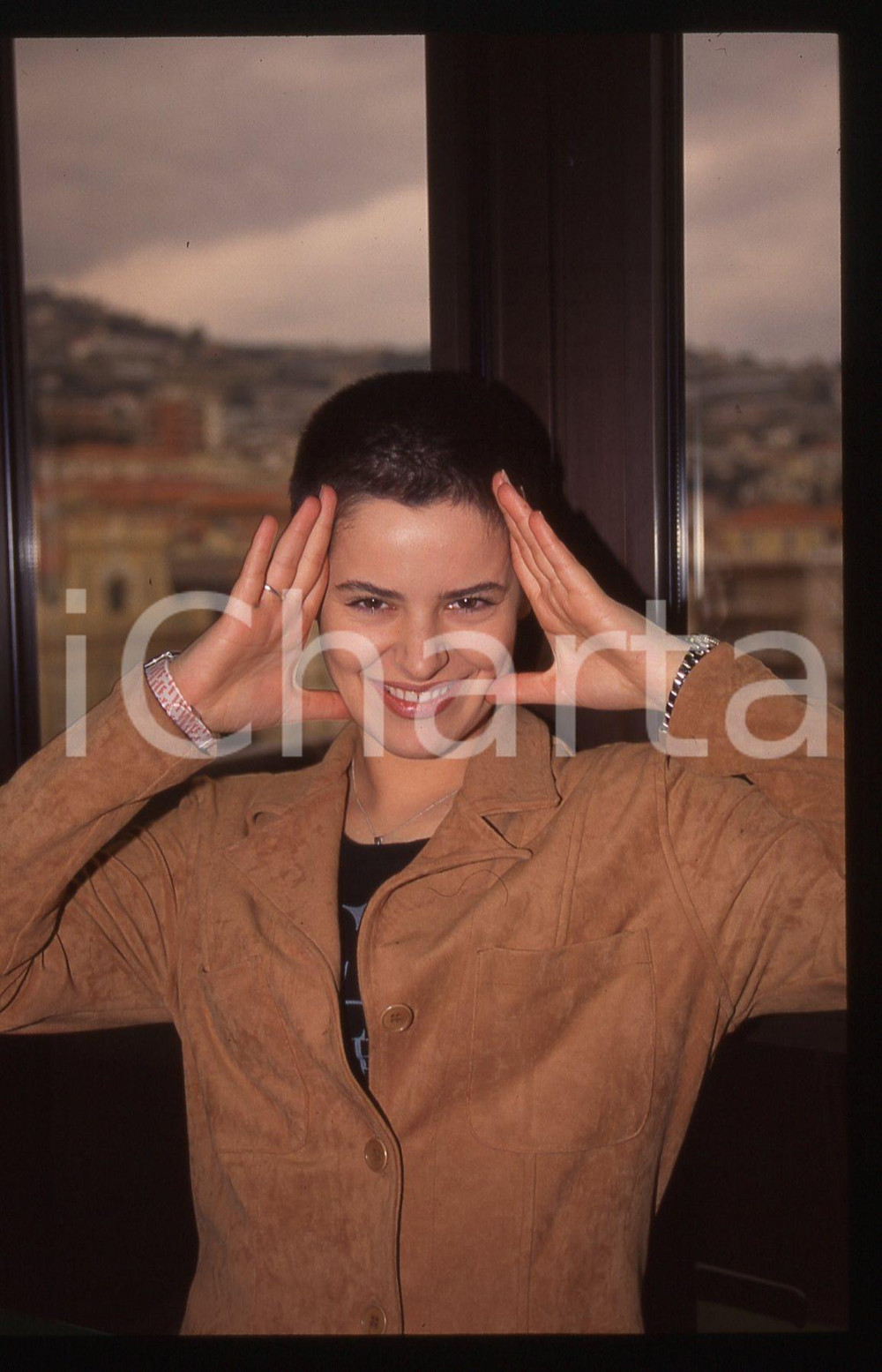 35mm vintage slide* 1997 SANREMO Silvia SALEMI Ritratto della cantante (26)