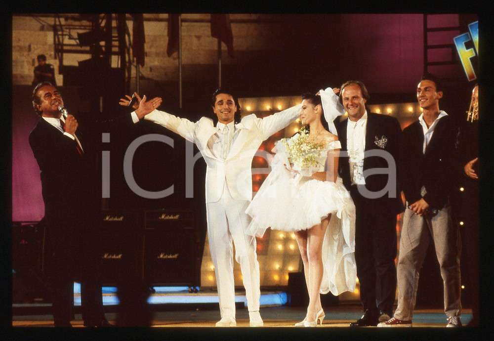 35mm vintage slide* 1988 FESTIVALBAR Giovanni SCIALPI Scarlett VON WOLLENMANN 1