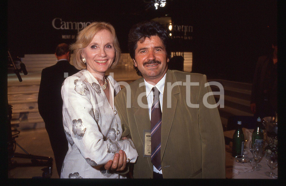 35mm vintage slide* 1990 CAMPIONE D'ITALIA Eva Marie SAINT Rolando ELISEI (2)