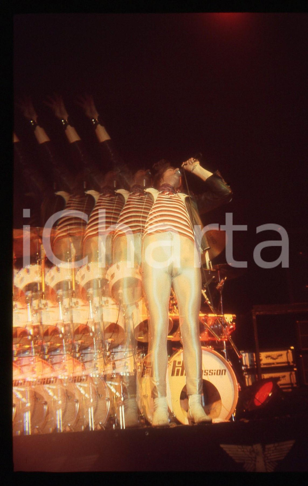  35mm vintage slide* 1981 MILANO Biff BYFORD dei SAXON al Palalido (8)