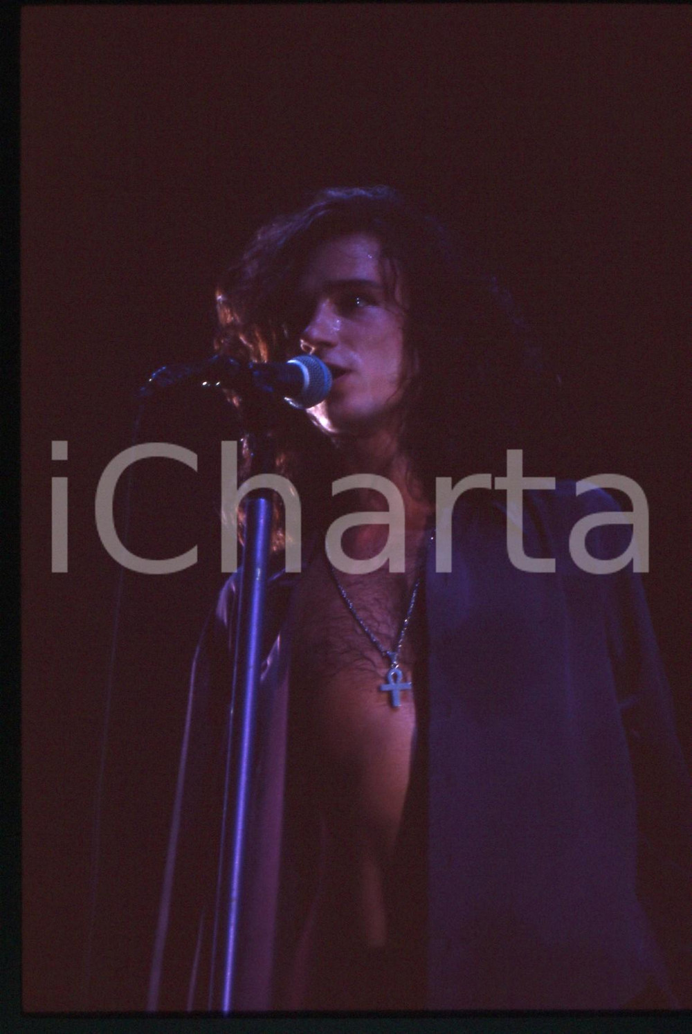 35mm vintage slide* 1990ca MUSICA Enrique BUNBURY degli HEROES DEL SILENCIO (3)