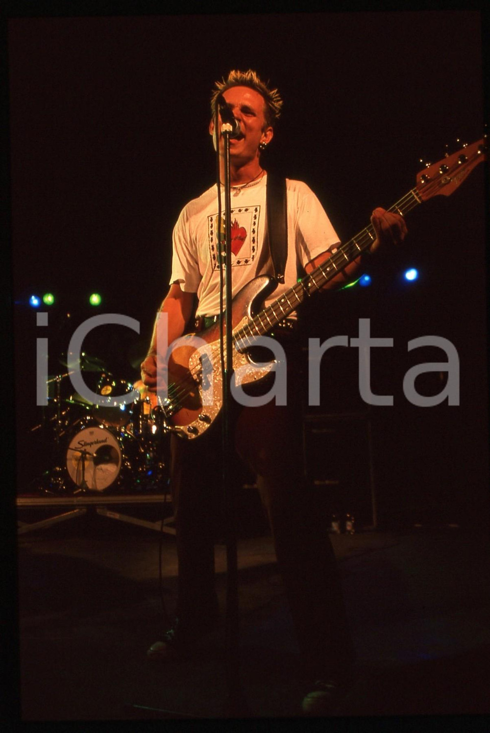 35mm vintage slide* 1997 MUSICA Mike DIRNT dei GREEN DAY "Nimrod Tour" (6)