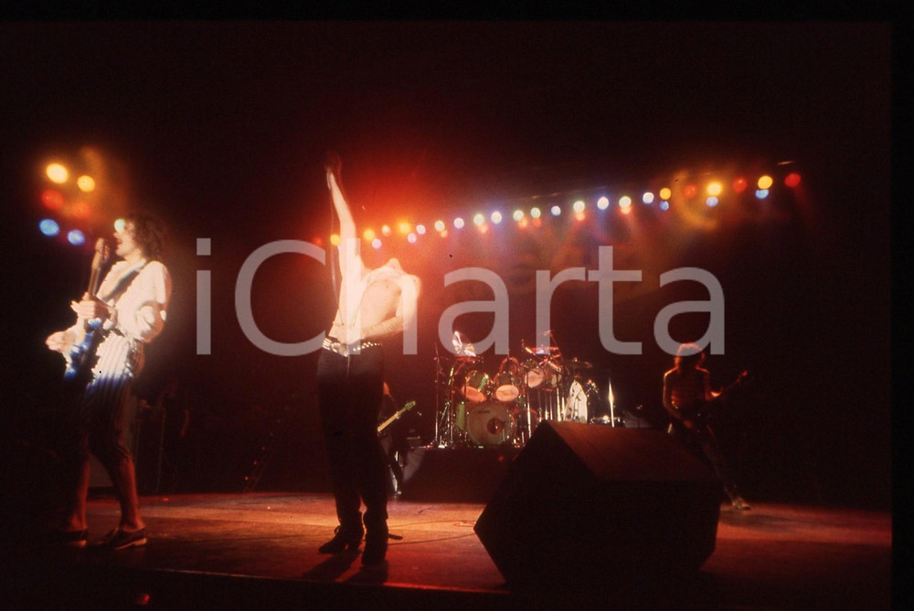 35mm vintage slide* 1982 MILANO Marc STORACE e Fernando Von ARB dei KROKUS (2)
