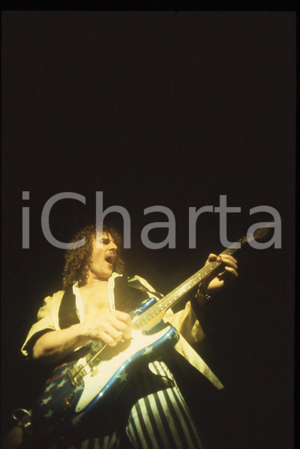 35mm vintage slide* 1982 MILANO Fernando VON ARB dei KROKUS al Rolling Stone 5