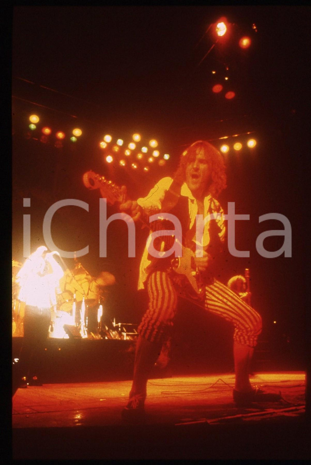 35mm vintage slide* 1982 MILANO Fernando VON ARB dei KROKUS al Rolling Stone 10